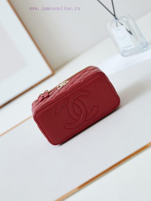 Chanel Bag 24K Limited Edition Diamond Handle Long Box Bag Makeup Slant Cross Bag with Diamo v2v0ub58 - Image 7