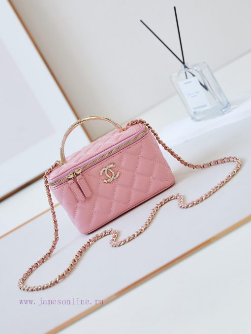 Chanel Bag 24K Limited Edition Diamond Handle Long Box Bag Makeup Slant Cross Bag with Diamo r6raabkv - Image 2