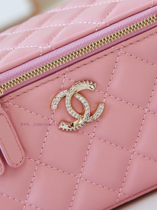 Chanel Bag 24K Limited Edition Diamond Handle Long Box Bag Makeup Slant Cross Bag with Diamo r6raabkv - Image 3