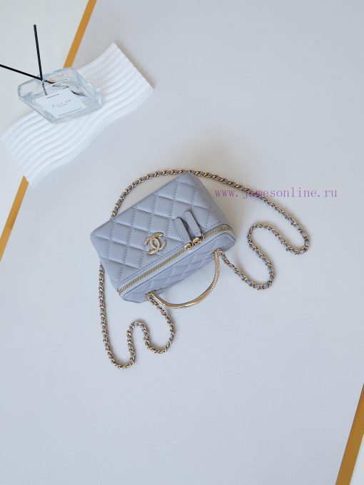 Chanel Bag 24K Limited Edition Diamond Handle Long Box Bag Makeup Slant Cross Bag with Diamo nj6opgy0 - Image 7