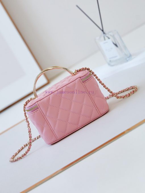 Chanel Bag 24K Limited Edition Diamond Handle Long Box Bag Makeup Slant Cross Bag with Diamo r6raabkv - Image 6