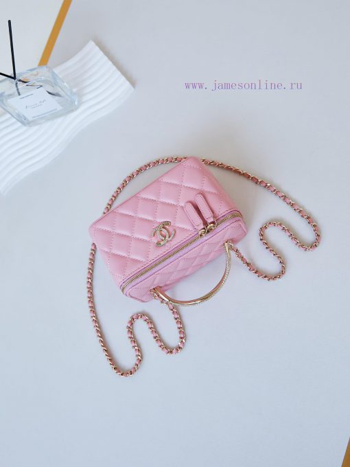 Chanel Bag 24K Limited Edition Diamond Handle Long Box Bag Makeup Slant Cross Bag with Diamo r6raabkv - Image 7