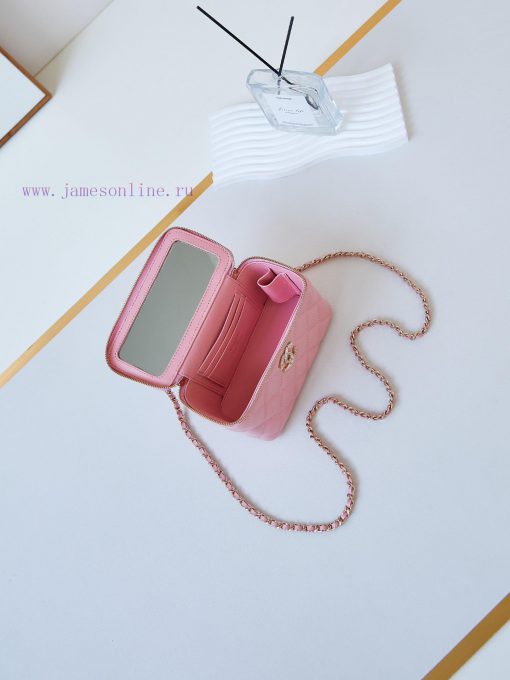 Chanel Bag 24K Limited Edition Diamond Handle Long Box Bag Makeup Slant Cross Bag with Diamo r6raabkv - Image 9