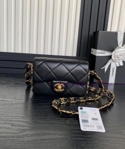 Chanel Bag  Chanel24K  🧩 Advanced AS5175 armpit bag double C thick chain: sheepskin with ret 9gbf1qf3