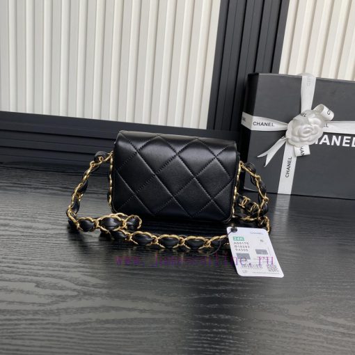 Chanel Bag  Chanel24K  🧩 Advanced AS5175 armpit bag double C thick chain: sheepskin with ret 9gbf1qf3 - Image 3