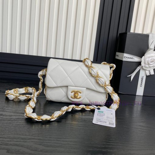 Chanel Bag  Chanel24K  🧩 Advanced AS5175 armpit bag double C thick chain: sheepskin with ret 4hlqnec4