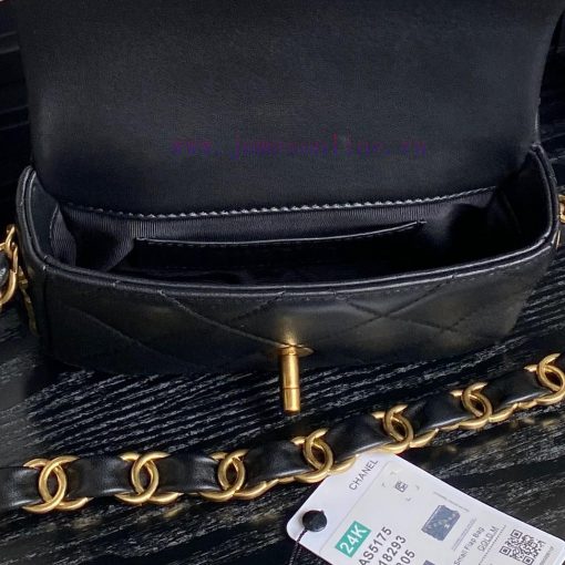 Chanel Bag  Chanel24K  🧩 Advanced AS5175 armpit bag double C thick chain: sheepskin with ret 9gbf1qf3 - Image 10