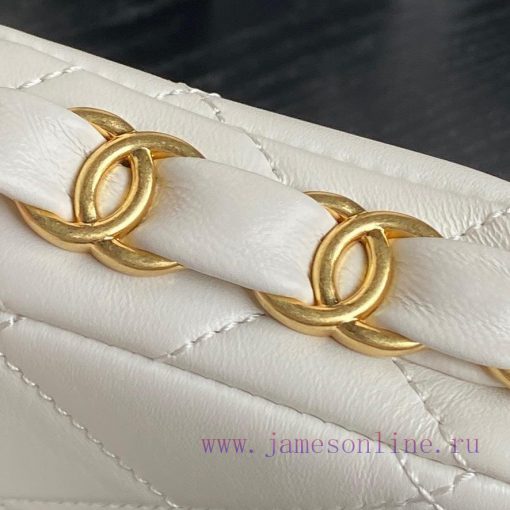 Chanel Bag  Chanel24K  🧩 Advanced AS5175 armpit bag double C thick chain: sheepskin with ret 4hlqnec4 - Image 6