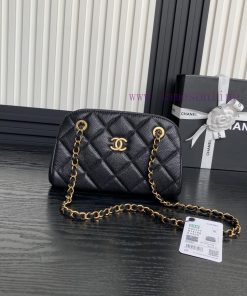 Chanel Bag Chanel 24K bowling ball AS5137 lychee patterned calf leather design is simply too hyerlgn2