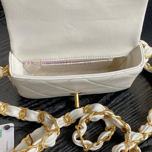Chanel Bag  Chanel24K  🧩 Advanced AS5175 armpit bag double C thick chain: sheepskin with ret 4hlqnec4 - Image 9