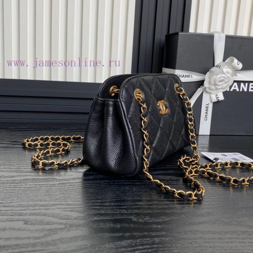 Chanel Bag Chanel 24K bowling ball AS5137 lychee patterned calf leather design is simply too hyerlgn2 - Image 6