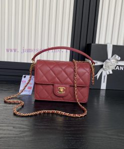 Chanel Bag Chanel 24K Classic Cap Bag AS5165 Full of Retro Style Particles Made of Calfskin xb91wpug