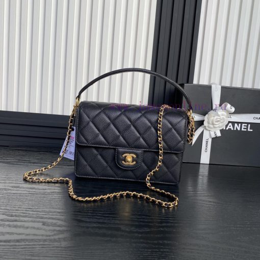 Chanel Bag  Chanel 🧩 24K Classic Mouth Cover Bag AS5166 Full of Retro Style Grain Calfskin H 6xwrltj8 - Image 2