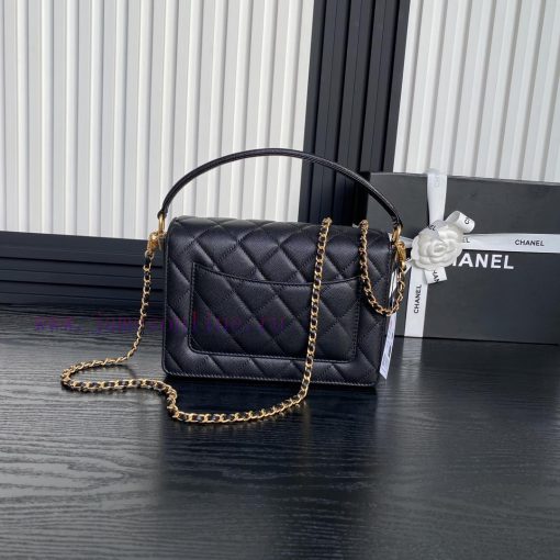Chanel Bag  Chanel 🧩 24K Classic Mouth Cover Bag AS5166 Full of Retro Style Grain Calfskin H 6xwrltj8 - Image 3