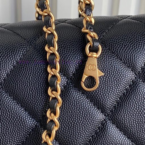 Chanel Bag  Chanel 🧩 24K Classic Mouth Cover Bag AS5166 Full of Retro Style Grain Calfskin H 6xwrltj8 - Image 5