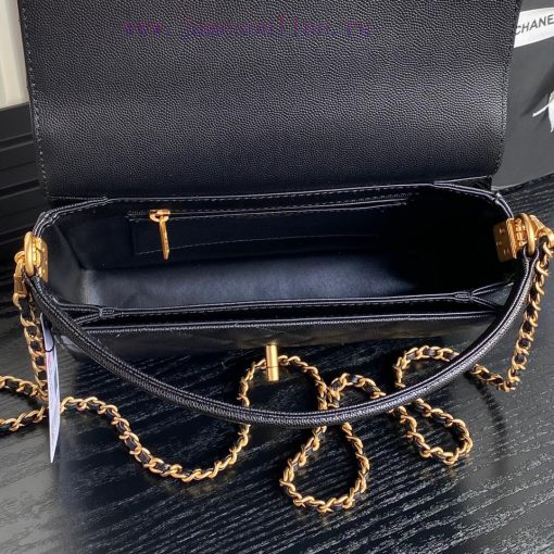 Chanel Bag  Chanel 🧩 24K Classic Mouth Cover Bag AS5166 Full of Retro Style Grain Calfskin H 6xwrltj8 - Image 8