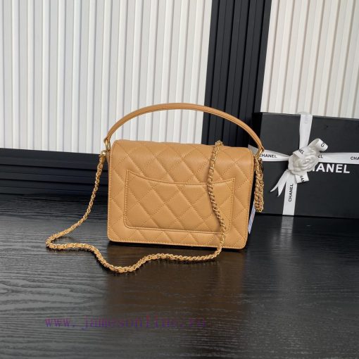 Chanel Bag  Chanel 🧩 24K Classic Mouth Cover Bag AS5166 Full of Retro Style Grain Calfskin H 5zmcdaak - Image 3