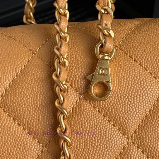 Chanel Bag  Chanel 🧩 24K Classic Mouth Cover Bag AS5166 Full of Retro Style Grain Calfskin H 5zmcdaak - Image 5