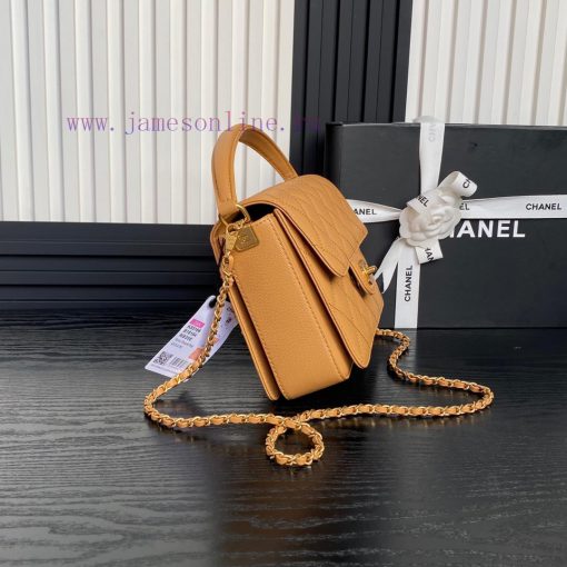 Chanel Bag  Chanel 🧩 24K Classic Mouth Cover Bag AS5166 Full of Retro Style Grain Calfskin H 5zmcdaak - Image 7