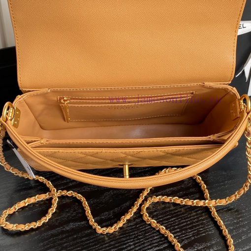 Chanel Bag  Chanel 🧩 24K Classic Mouth Cover Bag AS5166 Full of Retro Style Grain Calfskin H 5zmcdaak - Image 9