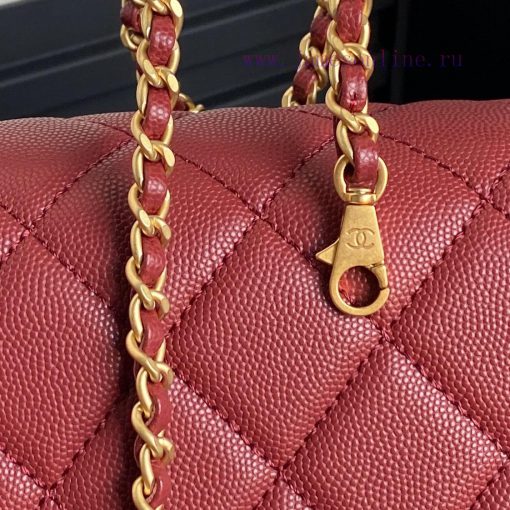Chanel Bag  Chanel 🧩 24K Classic Mouth Cover Bag AS5166 Full of Retro Style Grain Calfskin H x4fygh6g - Image 5
