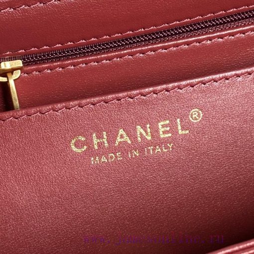Chanel Bag  Chanel 🧩 24K Classic Mouth Cover Bag AS5166 Full of Retro Style Grain Calfskin H x4fygh6g - Image 8