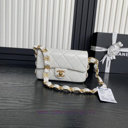 Chanel Bag Chanel: 24K high class AS5174 armpit bag double C thick chain: sheepskin with vin 1hotue33