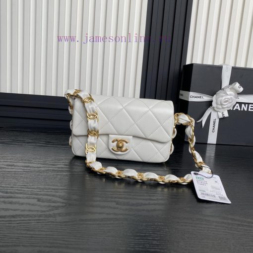 Chanel Bag Chanel: 24K high class AS5174 armpit bag double C thick chain: sheepskin with vin 1hotue33 - Image 2