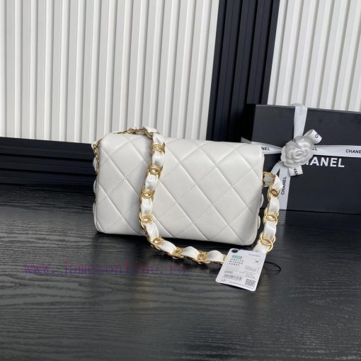 Chanel Bag Chanel: 24K advanced feeling AS5176 armpit bag double C thick chain: sheepskin wi g4cwzt4p - Image 3
