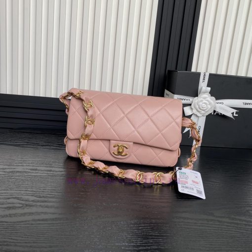 Chanel Bag Chanel: 24K advanced feeling AS5176 armpit bag double C thick chain: sheepskin wi 0khswfci