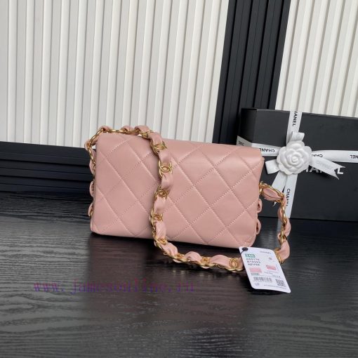 Chanel Bag Chanel: 24K advanced feeling AS5176 armpit bag double C thick chain: sheepskin wi 0khswfci - Image 3