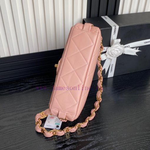 Chanel Bag Chanel: 24K advanced feeling AS5176 armpit bag double C thick chain: sheepskin wi 0khswfci - Image 6