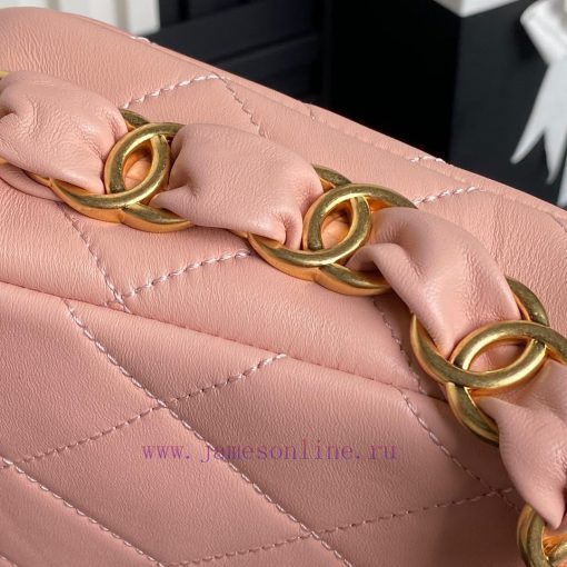 Chanel Bag Chanel: 24K advanced feeling AS5176 armpit bag double C thick chain: sheepskin wi 0khswfci - Image 7