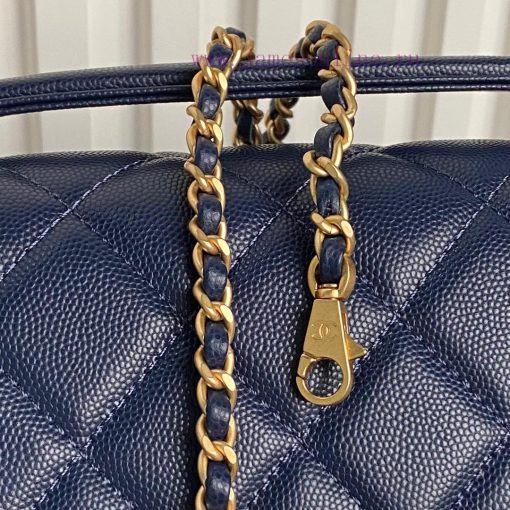 Chanel Bag  Chanel 🧩 24K Classic Mouth Cover Bag AS5166 Full of Retro Style Grain Calfskin H xpdshaji - Image 5