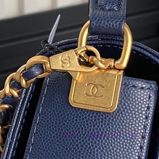 Chanel Bag  Chanel 🧩 24K Classic Mouth Cover Bag AS5166 Full of Retro Style Grain Calfskin H xpdshaji - Image 7