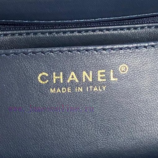 Chanel Bag  Chanel 🧩 24K Classic Mouth Cover Bag AS5166 Full of Retro Style Grain Calfskin H xpdshaji - Image 10