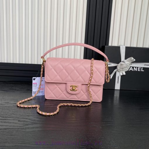 Chanel Bag  Chanel 🧩 24K Classic Mouth Cover Bag AS5166 Full of Retro Style Grain Calfskin H p57xk1of