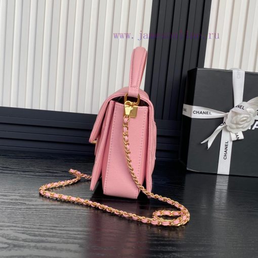 Chanel Bag  Chanel 🧩 24K Classic Mouth Cover Bag AS5166 Full of Retro Style Grain Calfskin H p57xk1of - Image 6