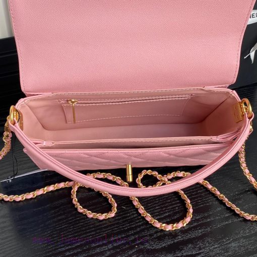 Chanel Bag  Chanel 🧩 24K Classic Mouth Cover Bag AS5166 Full of Retro Style Grain Calfskin H p57xk1of - Image 8
