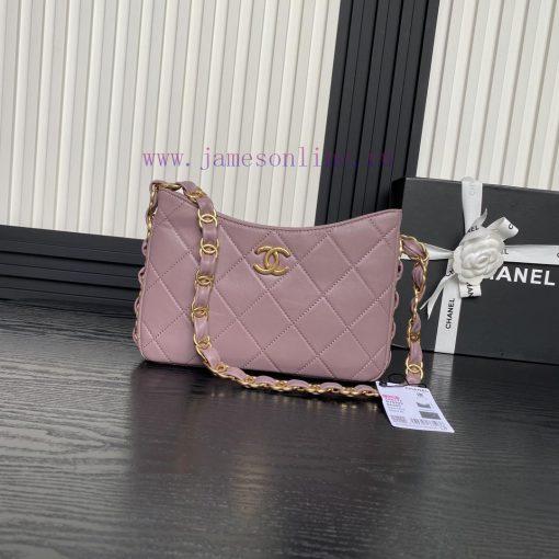 Chanel Bag Chanel 24K playful leather bag Hobo is too high-end, AS5177 sheepskin texture is s1ev05bk