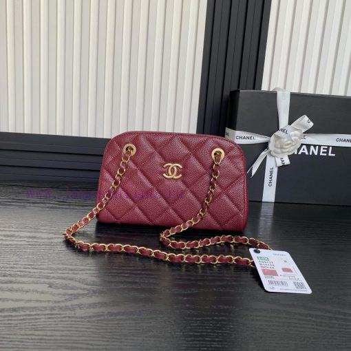 Chanel Bag Chanel 24K bowling ball AS5137 lychee patterned calf leather design is simply too y58859d8