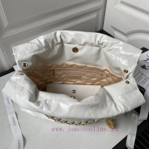 Chanel Bag Chanel ️ 24c ️ Horizontal garbage bag popular 22 bag shopping bag AS4486 is the h yougbrfe - Image 7