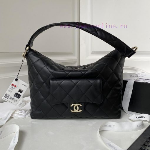 Chanel Bag Chanel's new hippie hobo AS4347 calf leather material exudes infinite delicacy an 8kzk29jn - Image 2