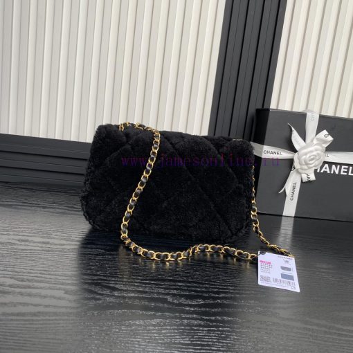 Chanel Bag 24k Teddy Lamb Hair Cute Value Full Score Fury Soft Glutinous Melad Color Bag is 1s1fhgwt - Image 3