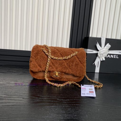 Chanel Bag 24k Teddy Lamb Hair Cute Value Full Score Fury Soft Glutinous Melad Color Bag is m9nf97in - Image 2