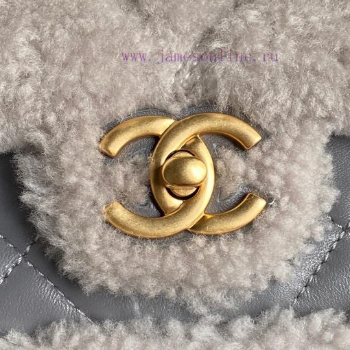 Chanel Bag 24k Teddy Lamb Hair Cute Value Full Score Fury Soft Glutinous Melad Color Bag is ysr5yblj - Image 6