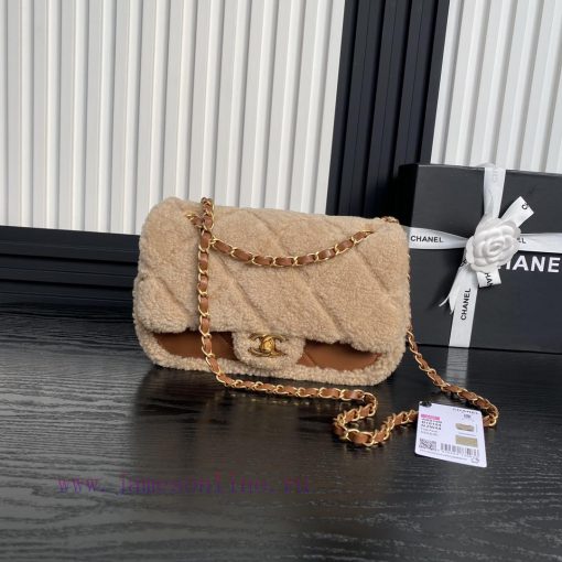 Chanel Bag 24k Teddy Lamb Hair Cute Value Full Score Fury Soft Glutinous Melad Color Bag is g7sbgxai - Image 2