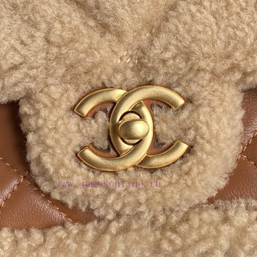 Chanel Bag 24k Teddy Lamb Hair Cute Value Full Score Fury Soft Glutinous Melad Color Bag is g7sbgxai - Image 4