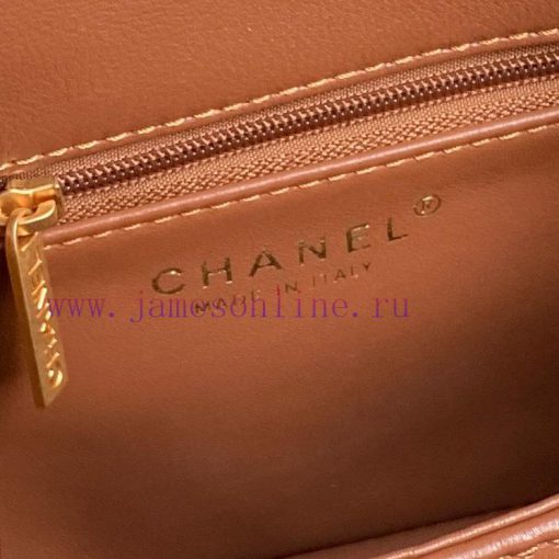 Chanel Bag Chanel 24K CF mini lambhair AS5148 super cute teddy bear 🧸 Melad colored lambskin qyhyj2v7 - Image 9