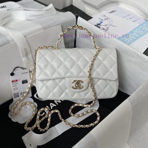 Chanel Bag The luster and texture of Chanel 23k's new handle CF mini sheepskin AS2431 sheeps ciq7h20r